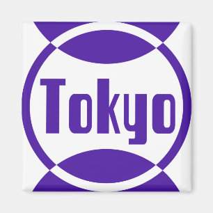 Imán Diseño del logotipo púrpura de Tokio #1