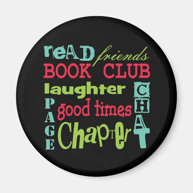 Imán Diseño del metro Book Club por Artinspired (Frente)