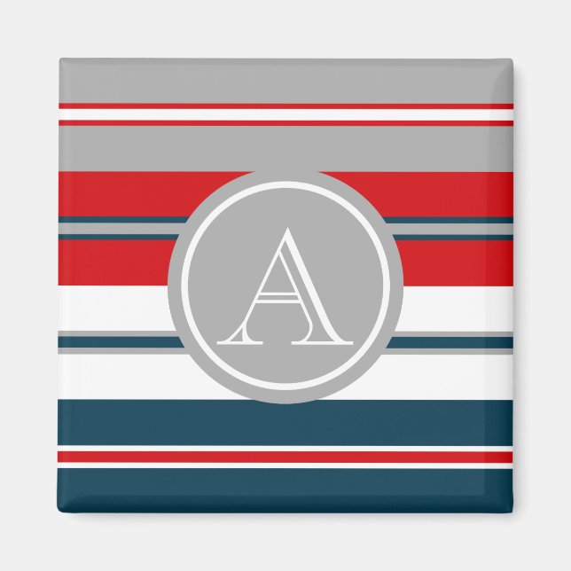 Imán Diseño del monograma (Frente)