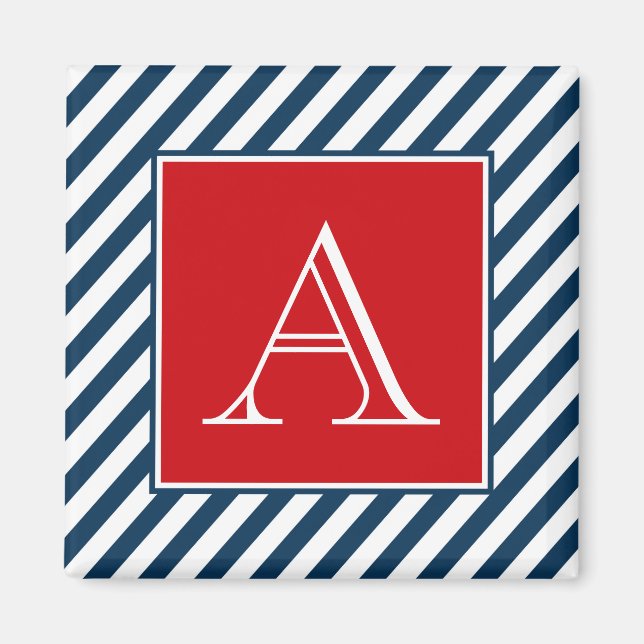 Imán Diseño del monograma (Frente)