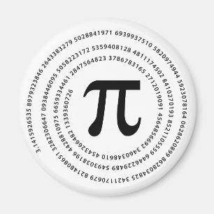 Imán Diseño del número del pi