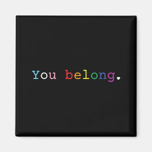 Imán Diseño del Orgullo Gay con apoyo y respeto LGBT