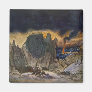 Imán Diseño del paisaje de Phedre, 1917 (litho del