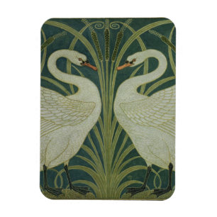 Imán Diseño del papel pintado del "cisne, de la