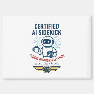 Imán Diseño divertidísimo de inteligencia artificial
