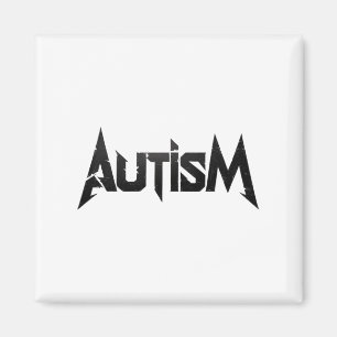 Imán Diseño divertido Autismo Rock Meme Neurodivergente