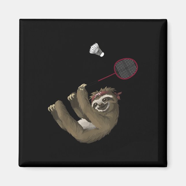 Imán Diseño Divertido de Bádminton para Jugadores de Bá (Frente)