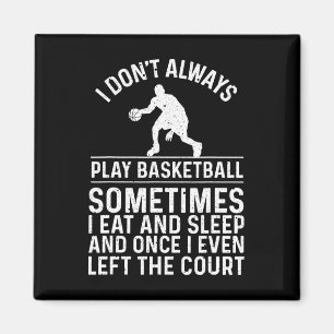 Imán Diseño divertido de baloncesto para niños hombres 