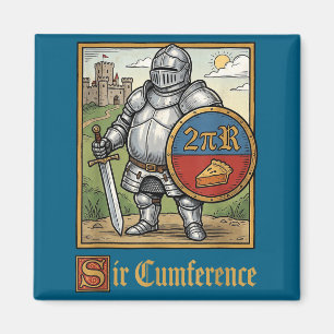 Imán Diseño divertido de caballero medieval Sir Cumfere