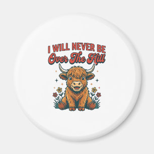 Imán Diseño divertido de cumpleaños de vaca de las High