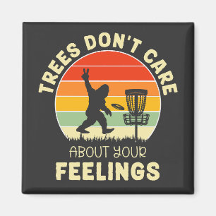 Imán Diseño divertido de disco retro de golf   Frisbee 