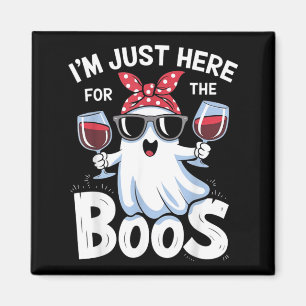 Imán Diseño Divertido de Fantasma de Halloween Estoy Aq