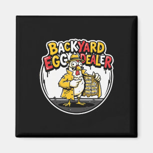 Imán Diseño divertido de pollo de vendedor de huevos de