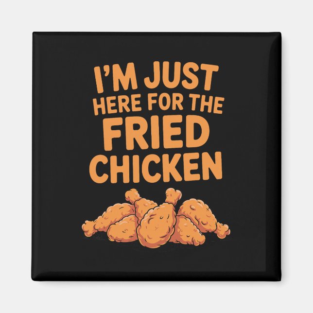 Imán Diseño Divertido de Pollo Frito para Hombres Mujer (Frente)
