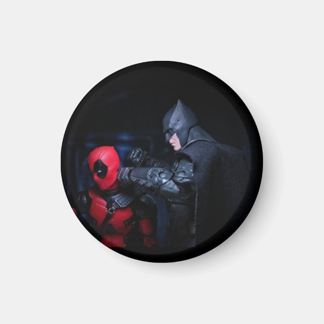 Imán Diseño divertido de superhéroes (Frente)