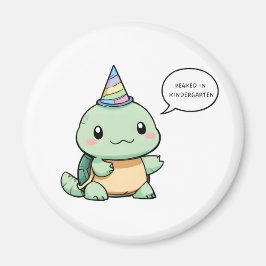 Imán Diseño divertido de tortuga "Alcancé mi punto máxi