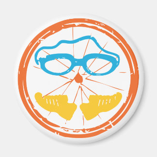 Imán Diseño divertido de triatlón