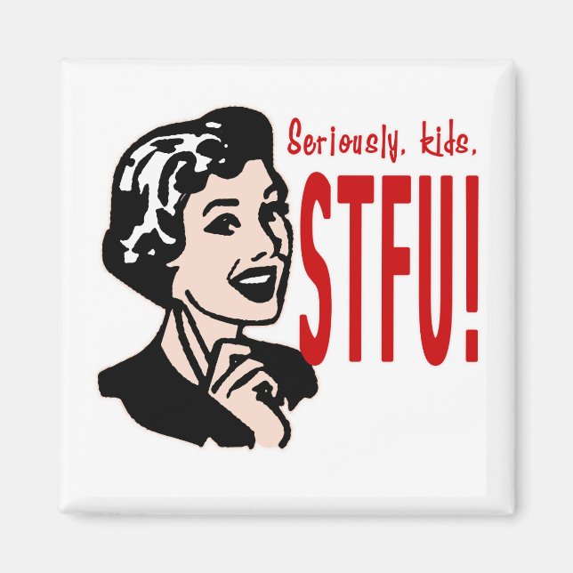 Imán Diseño divertido del Día de la Madre (Frente)