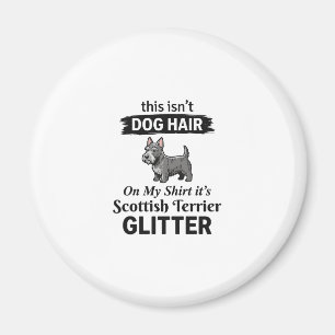 Imán Diseño divertido del Terrier escocés con brillo pa