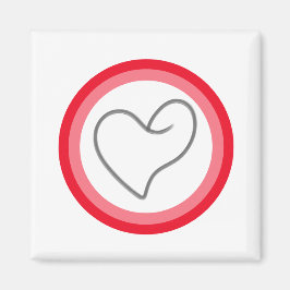 Imán Diseño elegante en forma de corazón