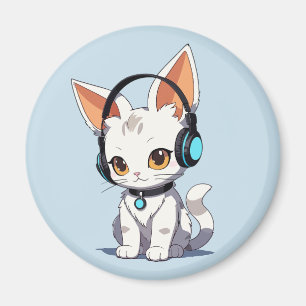Imán Diseño encantador de gato Kawaii