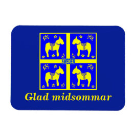 Imán diseño escandinavo,Personalized Glad midsommar