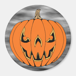 Imán Diseño espeluznante de Jack-o'-Lantern de Hallowee