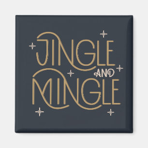 Imán Diseño festivo de jingle y mingle