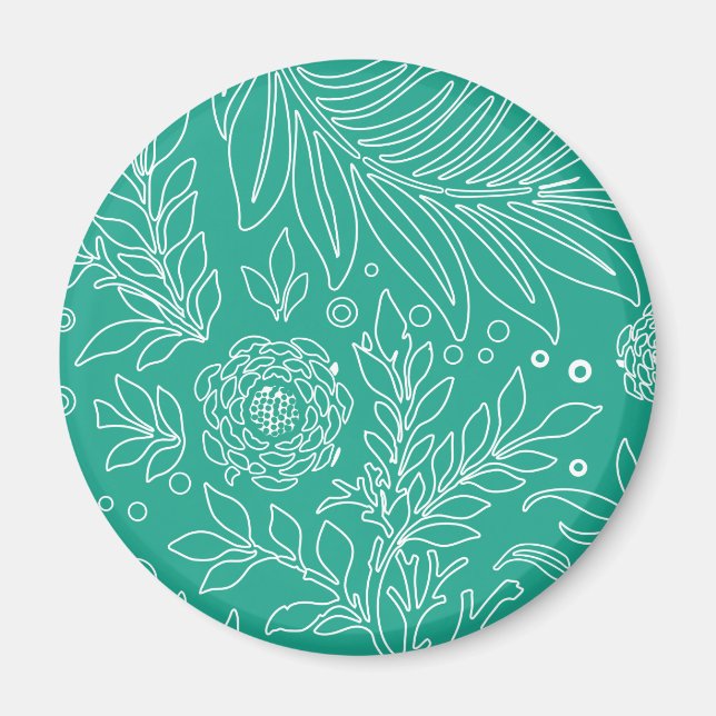 Imán Diseño floral 34 (Frente)