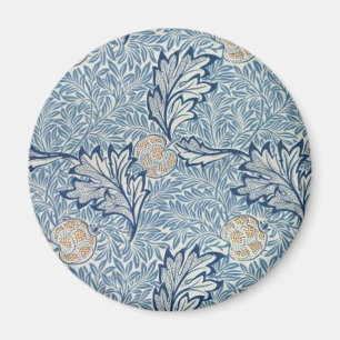 Imán Diseño floral de flores William Morris Apple