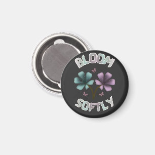 Imán Diseño floral de primavera Bloom Softly Pastel Cot