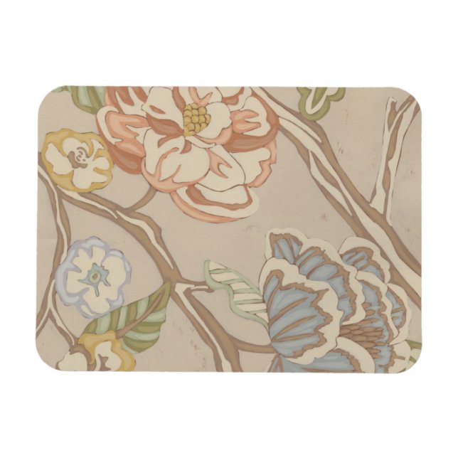 Imán Diseño floral decorativo Organza Chintz (Horizontal)