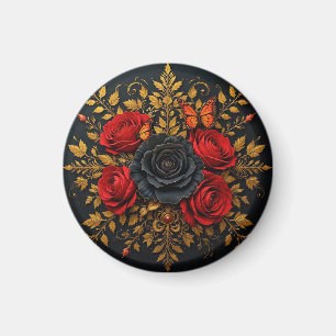Imán Diseño floral elegante