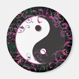 Imán Diseño floral Yin & Yang