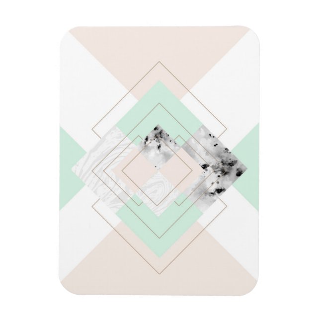 Imán Diseño geométrico de estilo moderno (Vertical)