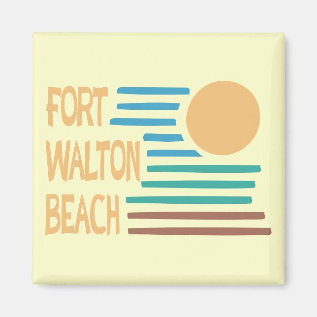 Imán Diseño geométrico Fort Walton Beach (Frente)