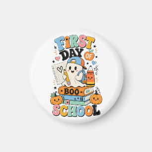Imán Diseño gráfico de Halloween para el regreso a clas