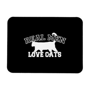 Imán Diseño gráfico de los hombres de los gatos reale