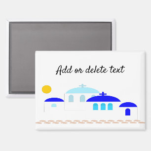 Imán Diseño griego acaba de añadir texto