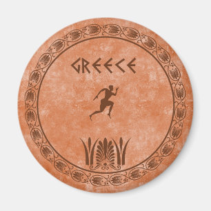 Imán diseño griego del cyrcle