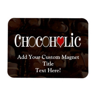 Imán Diseño hucoholico, marrón oscuro y corazón rojo gr