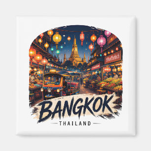 Imán Diseño inspirado en viajes a Bangkok Tailandia