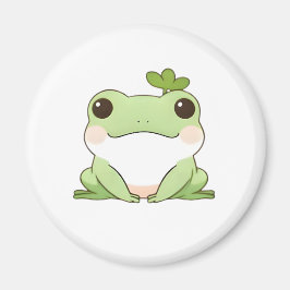 Imán Diseño Kawaii Simple de Rana Chibi Adorable Natura
