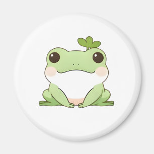 Imán Diseño Kawaii Simple de Rana Chibi Adorable Natura