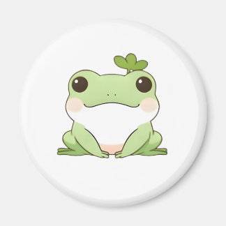 Imán Diseño Kawaii Simple de Rana Chibi Adorable Natura