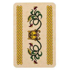 Imán Diseño medieval de leones