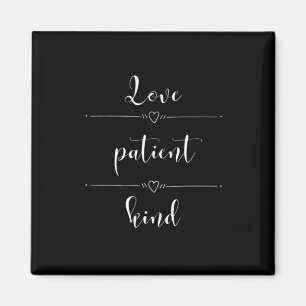 Imán Diseño minimalista de corazón lleno de amor pacien