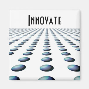 Imán Diseño moderno con patrón azul - Innovar