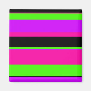 Imán Diseño moderno con rayas tonales rosadas y violet