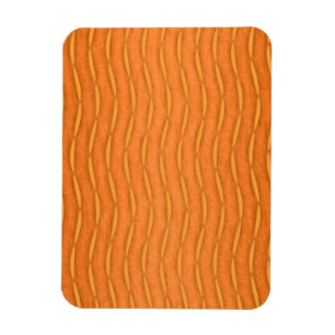 Imán Diseño moderno de rayas verticales naranja